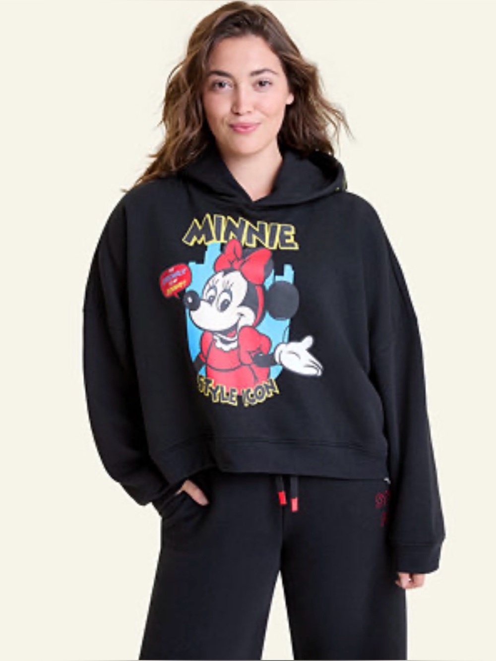 Disney | Macy's Women's Minnie Mouse Pullover Hoodie | L